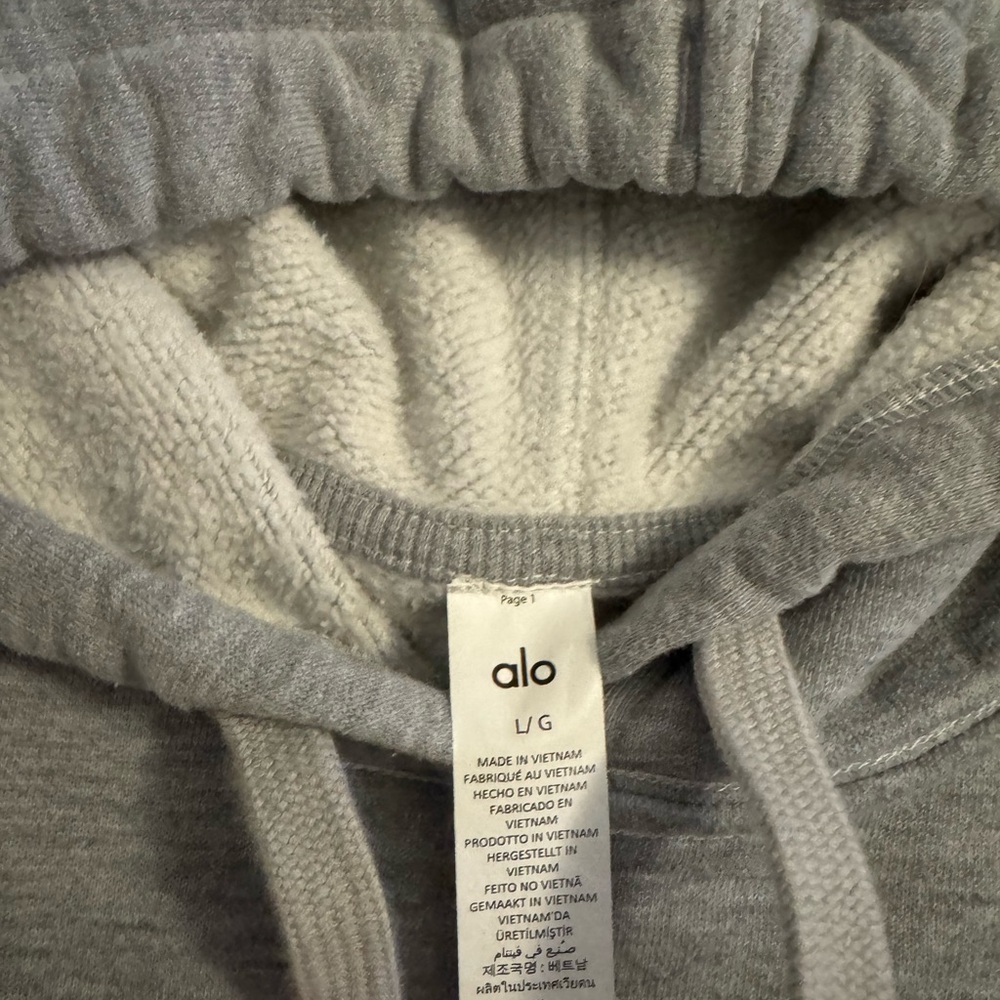 ALO Yoga Light Gray Hoodie - Picture 5 of 7